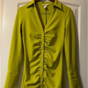 HM dress knee length with front buttons and ruching detail